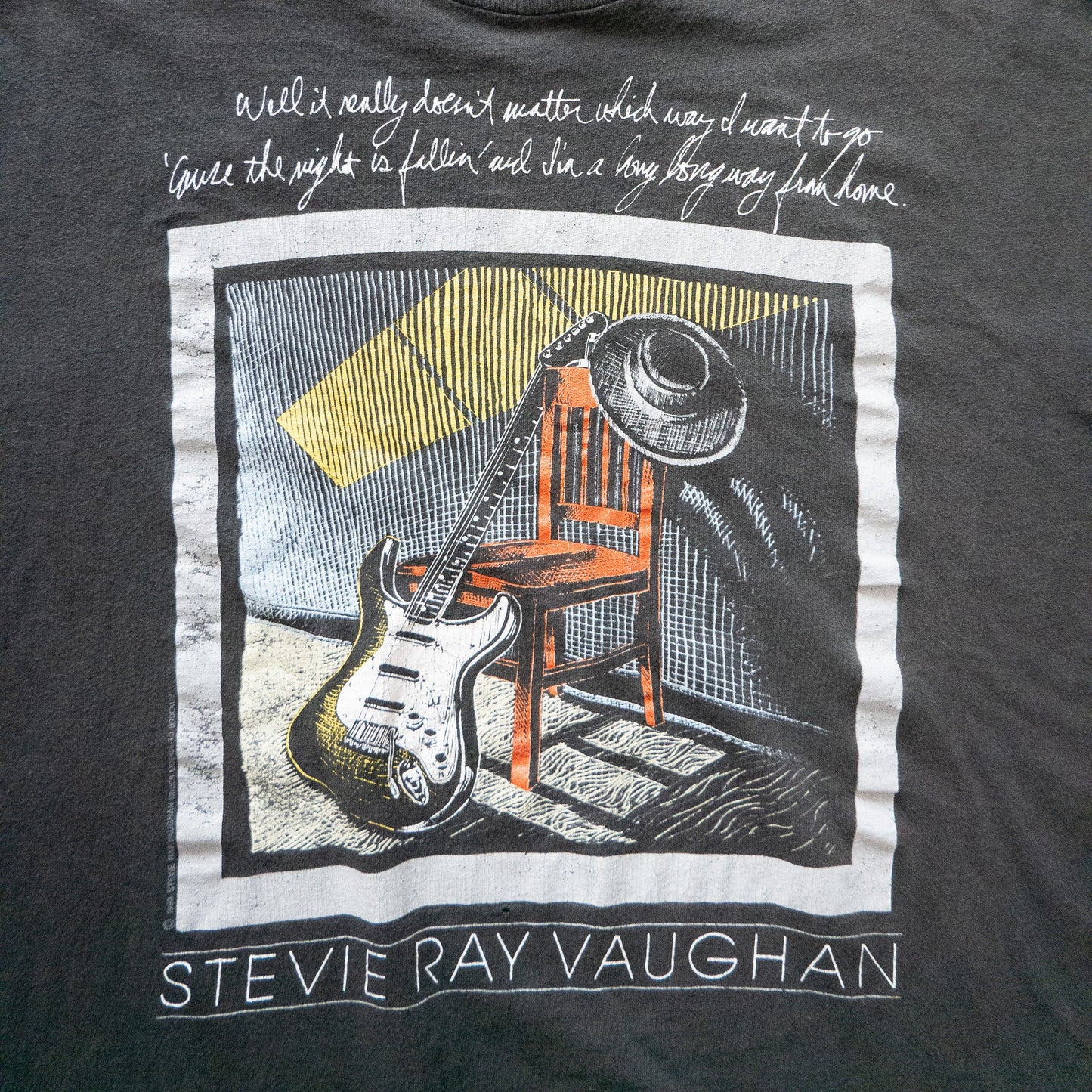 1990 Stevie Ray Vaughan Tribute T-Shirt